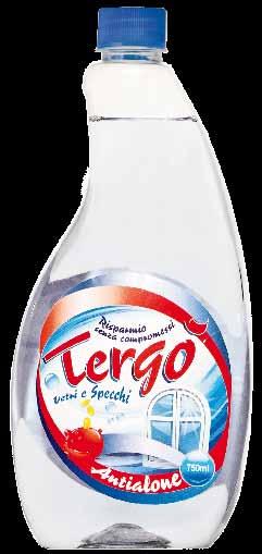 TERGO VETRI E SPECCHI ANTIALONE RICARICA Tergò Vetri e Specchi - Antialone 0,75L 750 ml Ricarica TVS750R Cod.