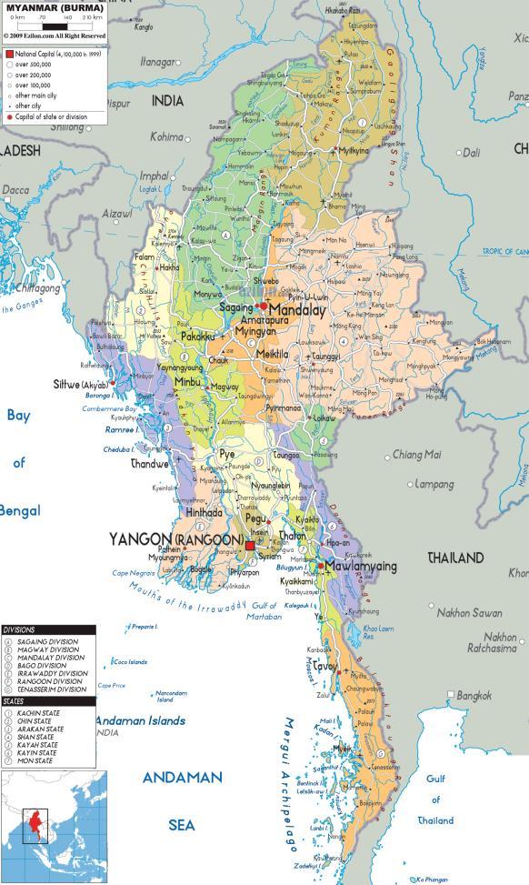 LA DEMOCRAZIA IN MYANMAR LA SITUAZIONE POST-DECOLONIZZAZIONE Dopo che l Inghilterra garantì l indipendenza nel 1948, il Myanmar era la più ricca nazione del Sudest asiatico dopo le