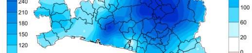 Rispetto alla media climatica (trentennio 1981-2010) i cumulati sono stati superiori nella parte interna e in linea o superiori altrove.