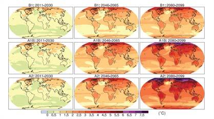 Cambiamenti eco-climatici Source: Climate Change 2007: The Physical Science Basis http://www.ipcc.ch/pdf/assessment-report/ar4/wg1/ar4-wg1-chapter10.