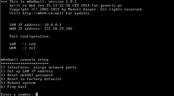 php/beronet_telephony_appliance-v2 Accedere all interfaccia web del router Per accedere all interfaccia web del m0n0wall avete bisogno del suo indirizzo IP. 1. Cliccate sul link WEB-VNC (5901).