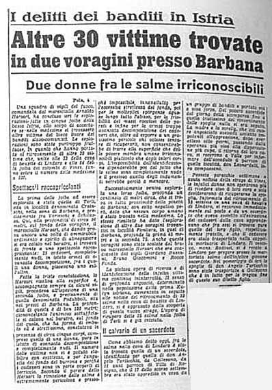 Fine 1943 cominciano a circolare notizie