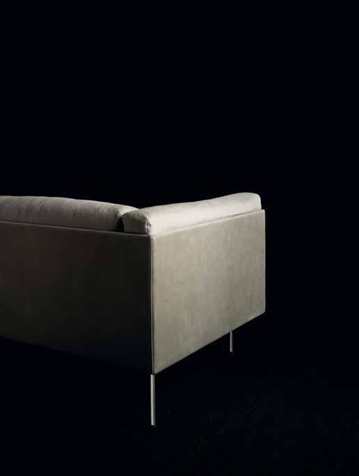 Light frame and inviting cushions for Rod, the new sofa