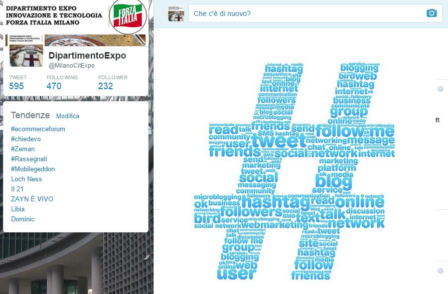 7.I TRENDING TOPIC I trending topic sono degli argomenti di tendenza, cioè hashtag e parole ricorrenti nei tweet degli utenti. Li trovi sotto la voce Tendenze in Italia.