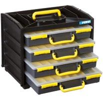 FERRAMENTA CASSETTIERA CON 4 VALIGETTE PORTA MINUTERIA C313 VALIGIA RESISTENTE ALL ACQUA M138