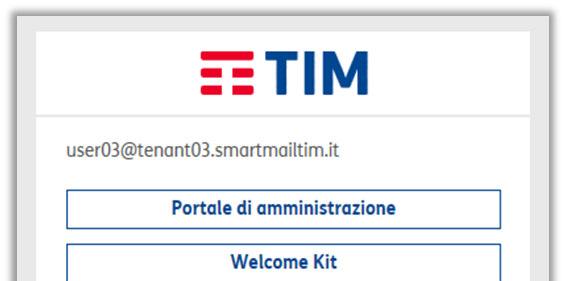 smartmailtim.it Inserisci le credenziali, accedi e clicca Cambia Password.