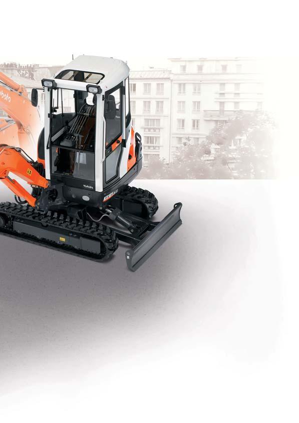 MINIESCAVATORE KUBOTA KX913 2/KX1013 2 Massimo flusso del circuito ausiliario registrabile La portata massima del circuito ausiliario può essere cambiata/regolata premendo semplicemente un