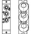 CNVL-3H2 n 2 + CNVL-3H3 n 2 Modulo interfaccia convogliatori Per accoppiare moduli da 1/4"