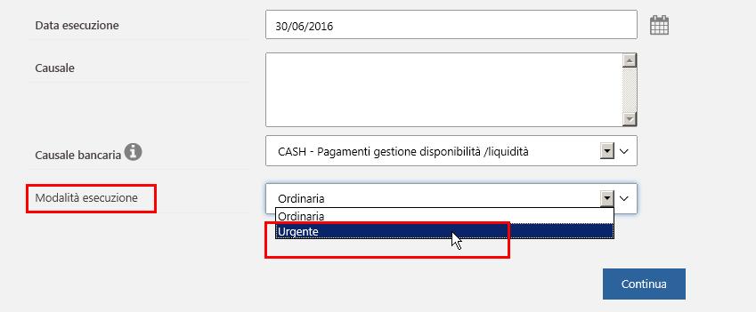 2. DISPOSIZIONE BONIFICO URGENTE Per inserire un bonifico URGENTE, nella home page di Inbank selezionare il menù Pagamenti - Bonifici Bonifico.