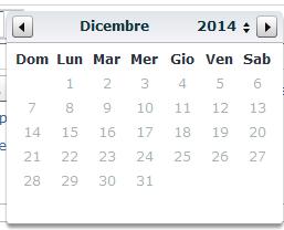 In calendario, permette di inserire solamente date