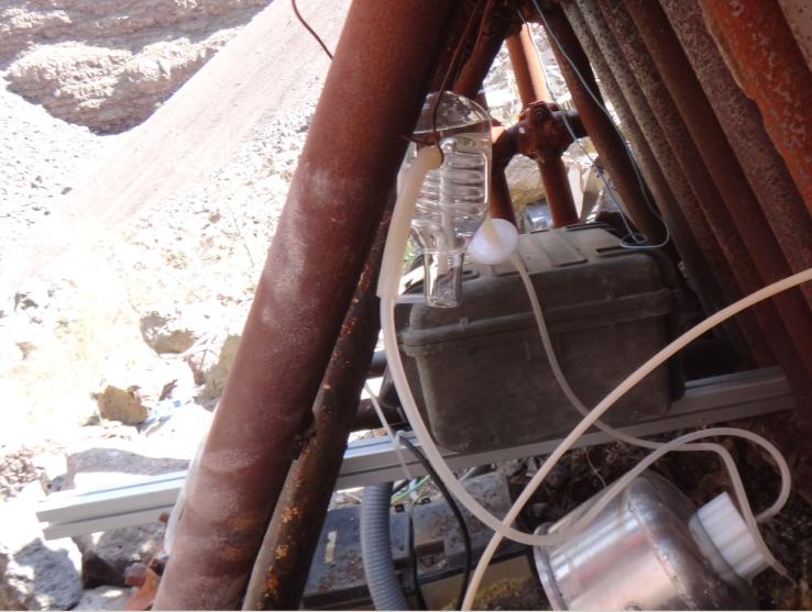 4 - Installazione della nuova stazione geochimica in area di fondo