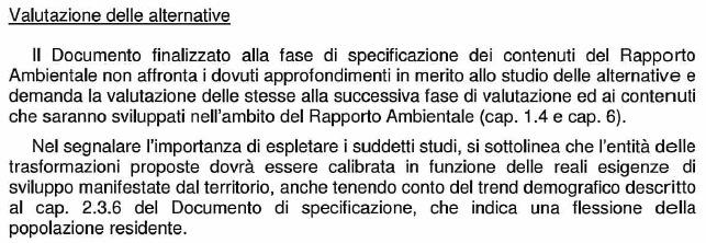 valutate con particolare riferimento agli interventi di incremento delle zone