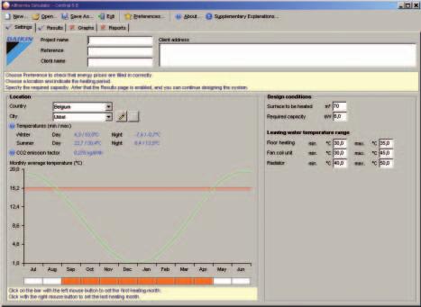 Software di selezione Software di selezione e simulazione per abitazioni di nuova costruzione e progetti di ristrutturazione Il software Daikin Altherma fornisce indicazioni rapide e semplici sui