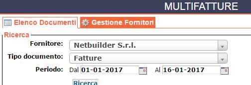 Altri Fornitori: In questo caso non è richiesto nessun codice per l'autenticazione. Basterà ricercare il proprio fornitore, cliccare sul simbolo e abilitare il Fornitore.