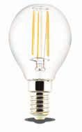 Lampade a Led Bulbo Lampade a Led Bulbo#[LF120/1] Mini-Bulbo 4W E14 40W Mini-Bulbo - ac - E14-4W - Trasparente Articolo Classe Energetica Colore Flusso Dimensioni LF120/1WW Bianco caldo 510lm ø45mm x