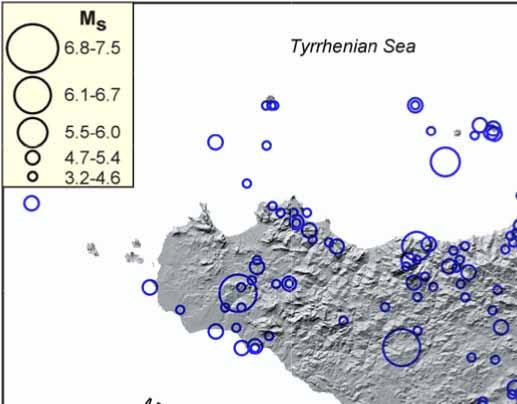 I terremoti etnei La zona etnea è esposta non solo