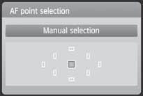 Ghid rapid de referinta E: Mod AFN Setati modul de focalizare al obiectivului pe <f>. Apasati butonul <ZE>. Apasati <U> pentru a selecta modul AF, apoi apasati <0>.
