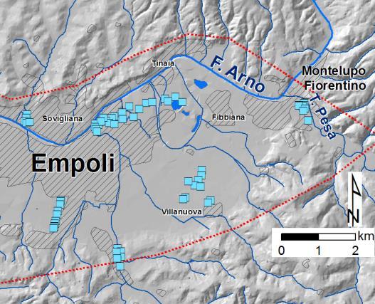 Sistema acquifero Valdarno Inferiore zona Empoli