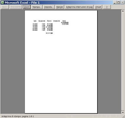 Figura 72: La finestra "Anteprima di stampa" Sotto la barra del titolo si trova la barra degli strumenti di anteprima: 1. I tasti Succ.