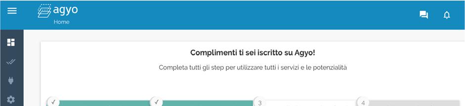 PORTALE Agyo L utente ha la possibilità di iscriversi al servizio Agyo attraverso due modalità: - Iscrizione del cliente diretta sul sito internet www.agyo.