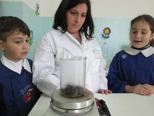 del giardino, capsula di Petri e beuta procedimento e foto