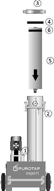 IT 8 Eliminazione dei guasti Acqua pura insufficiente o del tutto assente Possibili cause: - il rubinetto monoleva non è aperto - la portata d'acqua è insufficiente, min 30 l/min - la membrana