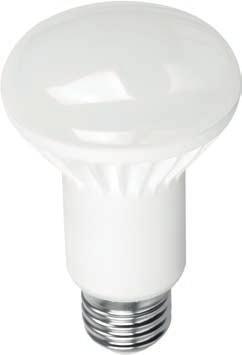 LAMPADE LED Lampada R63 COB LED E27 Lampada R80 COB LED E27 Alimentazione: 175-250 Vac Potenza: 8 W Diametro: Ø 63 mm Altezza: 104 mm Alimentazione: 175-250 Vac Potenza: 10 W Diametro: