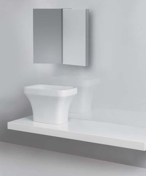 170 B washbasin 60 TUL 200FR on lacquered poilished white shlef 170 ME 170