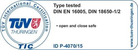 8. DATI TECNICI Dati tecnici SL4A SL5A SL4E SL5E Modello ADVANCED EMERGENCY Certificazione TÜV Thüringen Dimensioni massime automazione: Altezza x Profondità x Lunghezza 125 x 156 x 6600 mm 125 x 156