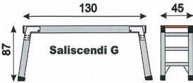 gradino cm 8 Tamponi in PVC antisdrucciolo Asola di presa per il