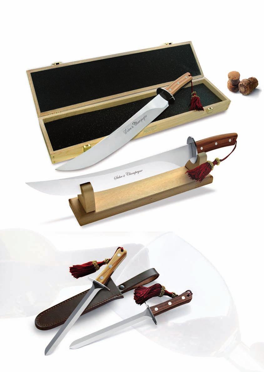linea Sommelier Espositore non fornito Display not provided 2000SC11 Lama / Blade: Acciaio inox 420 / 420 Stainless steel Lunghezza / Overall length: 47 cm Manico / Handle: Olivo / Olive wood Peso /