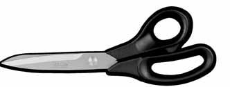 scissors, stainless steel Ciseaux de  cod. 1501.