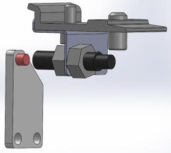 10. INSTALLAZIONE DEL DISPOSITIVO DI SEGNALAZIONE ANTA SL5SD - Fissare la staffa con magnete sul carrello in corrispondenza della posizione di apertura oppure di chiusura dell anta.