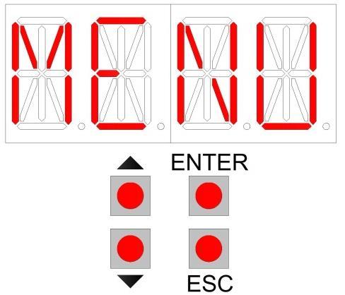 13 REGOLAZIONI DEL CONTROLLO ELETTRONICO Il controllo elettronico è dotato di 4 pulsanti e 4 display alfanumerici per impostare tutte le regolazioni necessarie.