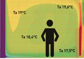 SOLUZIONI ISOLMANT CONDIZIONE INIZIALE SENZA placcaggio IsolGypsum SPECIAL TEMPERATURA ARIA 18,4 C TEMPERATURA PARETE 9,1 C Temperatura esterna 0 C - Potenza di emissione Q:57 W/mq TEMPERATURA