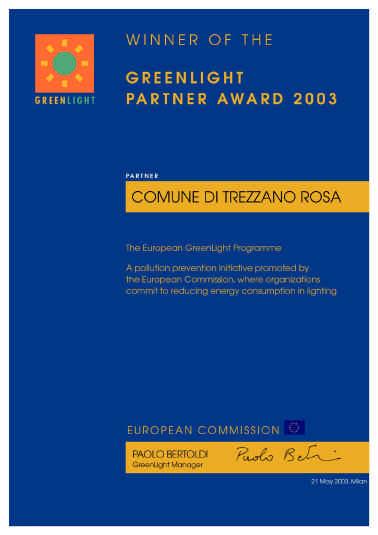 Trezzano Rosa GreenLight Award