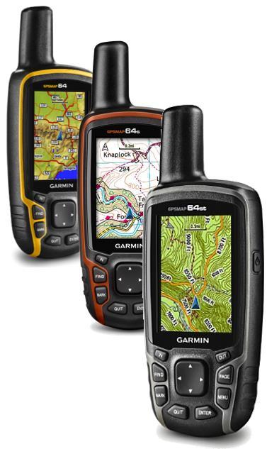 OUTDOOR GPS Serie GPSMAP 64 GPSMAP 64: Ricevitore Quad helix GPS High Sensitivity + GLONASS con tecnologia Hotfix Display LCD colori TFT 2,6 Robusto - impermeabile IPX7 Memoria interna 4GB per