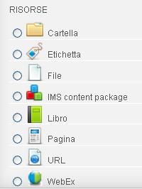 Su Moodle il docente può pubblicare contenuti di supporto alla didattica e favorire il