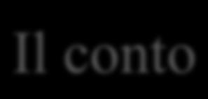 Il conto Nozione Nel linguaggio aziendale significa serie di scritture relative ad un dato oggetto, variabile e misurabile, aventi lo scopo di fornire informazioni sulle caratteristiche qualitative e