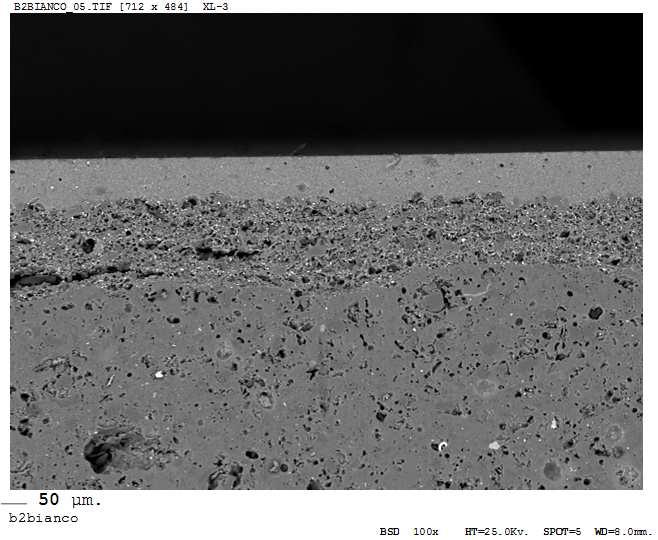 Risultati ingobbi: spessore Smalto 100µm