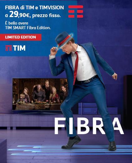 TIM SMART Fibra Edition Dal 27/02/2017 Selling proposition Con TIM la FIBRA allo stesso prezzo dell ADSL E in più in regalo 3 mesi gratis di internet ultraveloce fino a 100 Mega La Fibra di TIM a