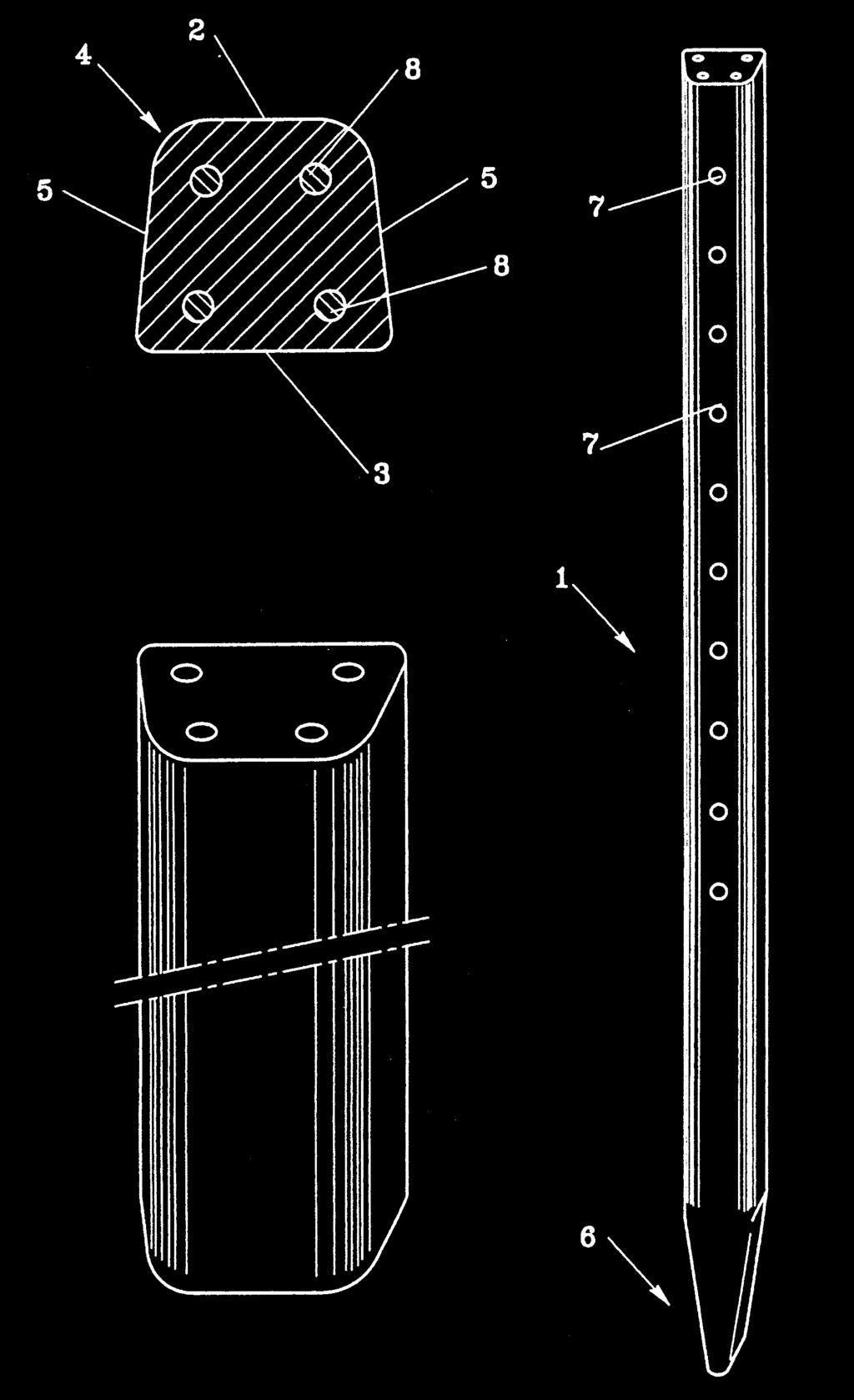 Tale invenzione prevede la realizzazione di pali perfettamente lisci, con due o più spigoli arrotondati, in modo di non arrecare problemi ai bracci meccanici durante la fase di raccolta.
