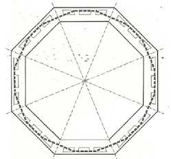 L incredibile invenzione, secondo alcune fonti attribuita a Brunelleschi ma in realtà proposta da Neri di Fioravanti (o otto maestri dipintori ) già nel 1367 con il suo modello esposto nella navata