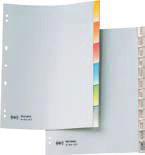 I tasti a scalino sono in polipropilene colorato. ormato 21x29,7 cm. odice Nr. tasti 092149 6 pz. 092157 12 pz. Realizzati in polipropilene rigido, con frontespizio stampato e scrivibile.