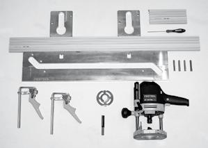 dotazione con la OF 1400 e OF 2200) Pinza di bloccaggio SZ-D 8,0 (per fresa a disco per scanalature) 492005 Fresa per scanalare con placchetta D 14 mm, lunghezza utile 45 mm 491110 * * Fresa a disco