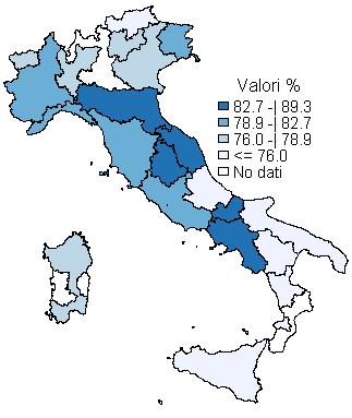 La misurazione del colesterolo almeno una volta nella vita in provincia di è in linea con il dato regionale (84; range: 87 Parma - 78 Rimini) e statisticamente superiore al dato di Pool di ASL