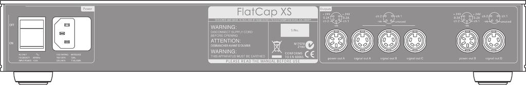 Hi-Cap, XP5 XS e FlatCap XS 5 Installazione Gli alimentatori devono essere installati su un supporto coepito appositamente per questo scopo; installateli nella posizione definitiva prima di collegare