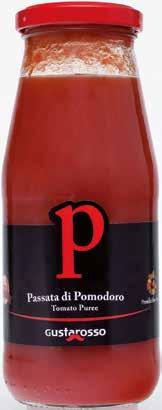 PASSATA DI POMODORO Ingredienti Pomodori freschi passati, sale, residuo ottico 8/10% acido citrico (E330) Peso netto 360gr (Presidio Slow Food) / 680gr