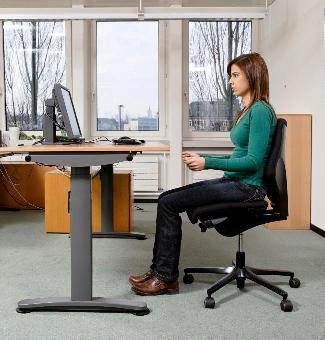 6. Regolare l'altezza del tavolo di lavoro 1. Regolare la sedia 2.