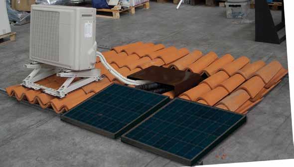 PREDISPOSIZIONE DA TETTO PER PANNELLI SOLARI/FOTOVOLTAICI E IMPIANTI DI CONDIZIONAMENTO DIMENSIONI PREDISPOSIZIONE: LARGHEZZA: 680 mm LUNGHEZZA: 780 mm ALTEZZA: 100 mm N 3 FORI DI FISSAGGIO M10